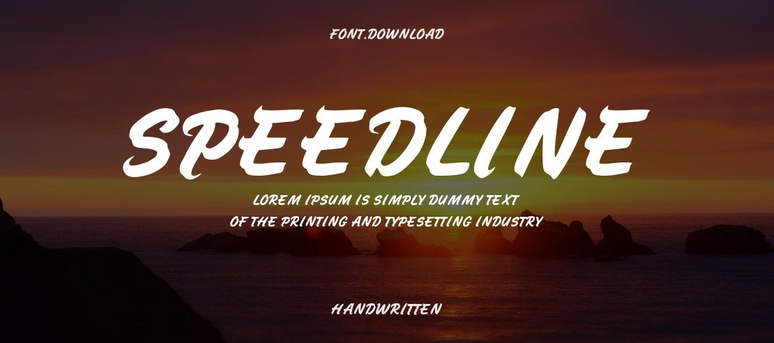 Speedline Font
