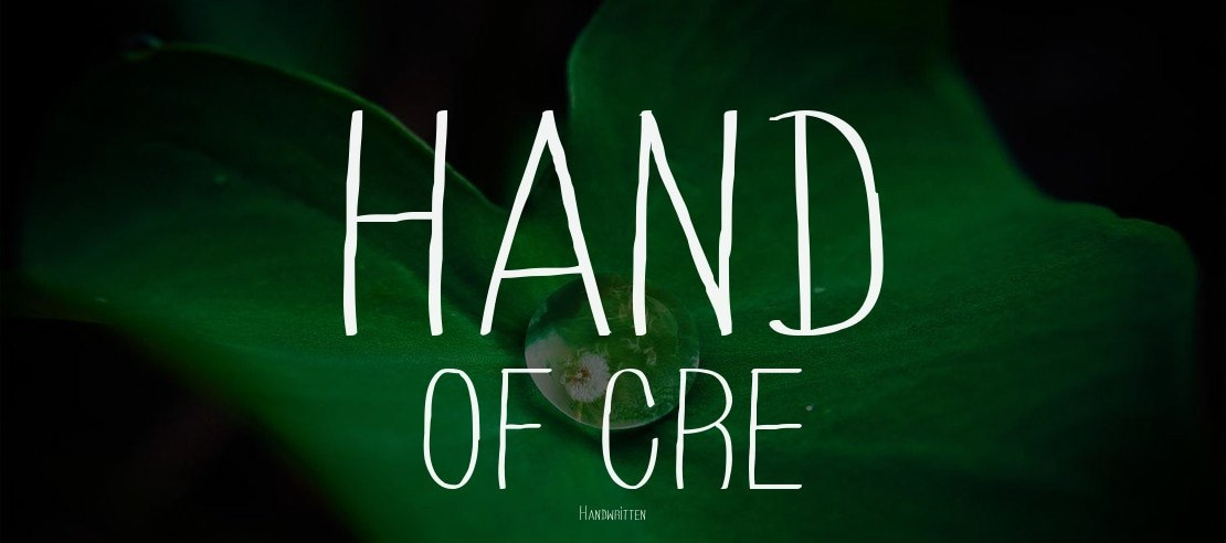 HAND OF CRE Font