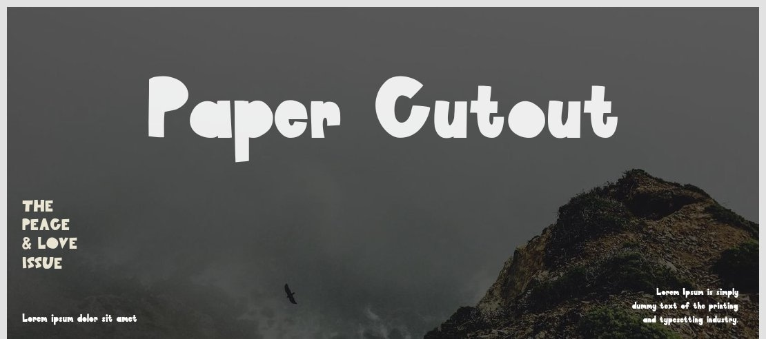 Paper Cutout Font