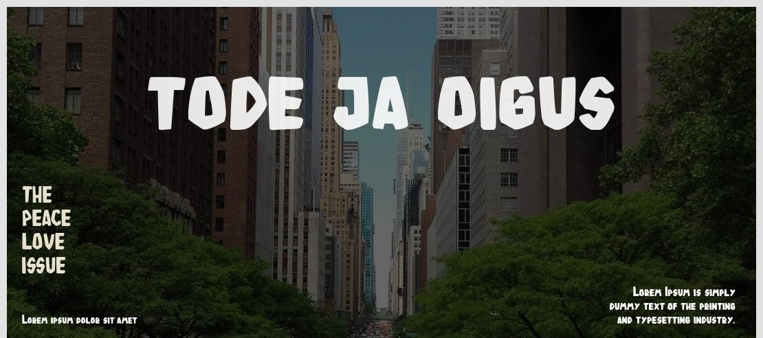 tode ja oigus Font