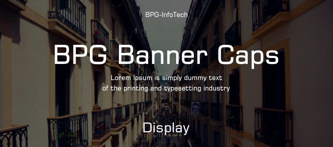 BPG Banner Caps Font