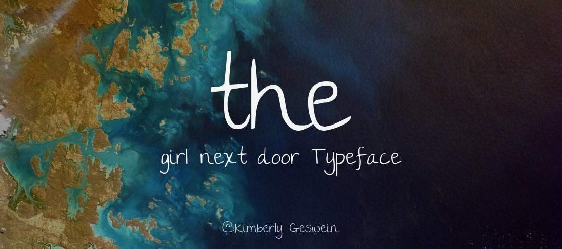 the girl next door Font