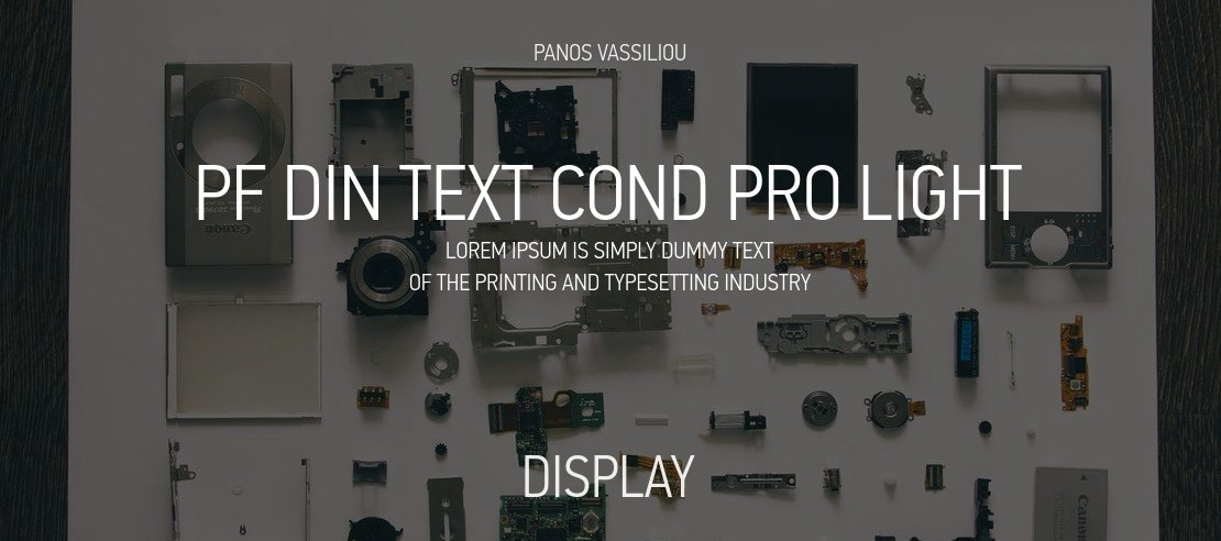 PF Din Text Cond Pro Light Font