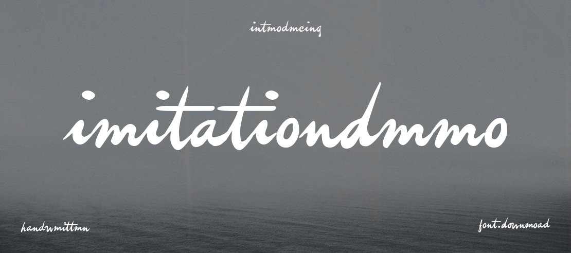 imitationDemo Font