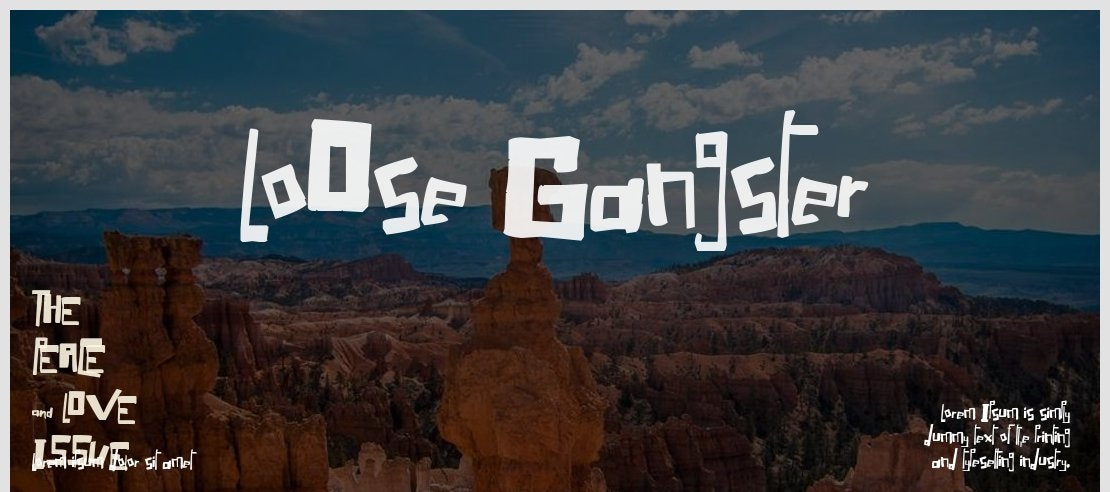 LoOse Gangster Font