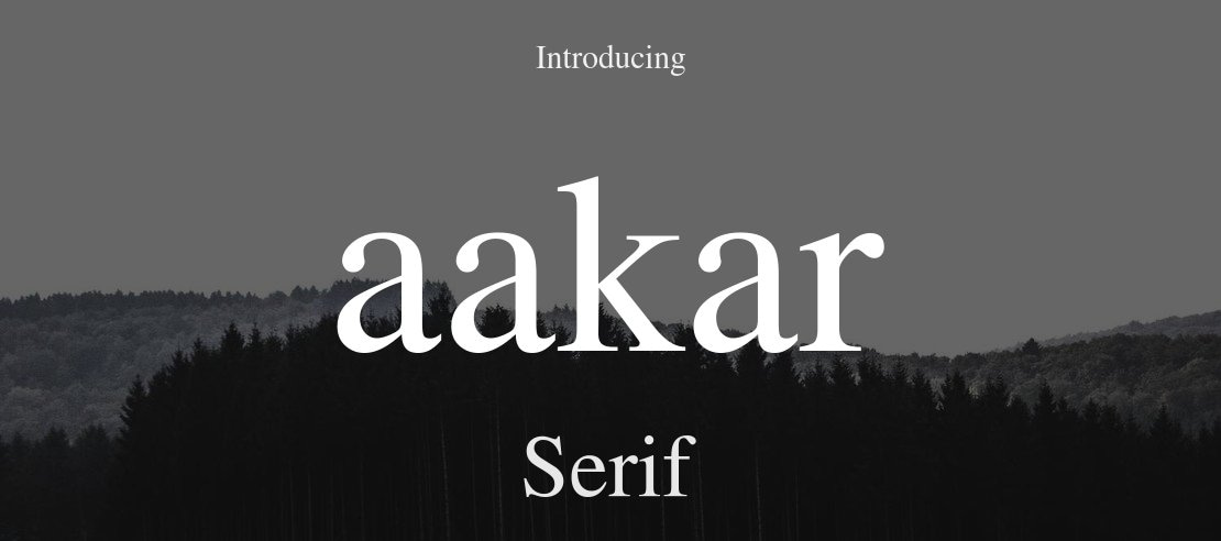 aakar Font