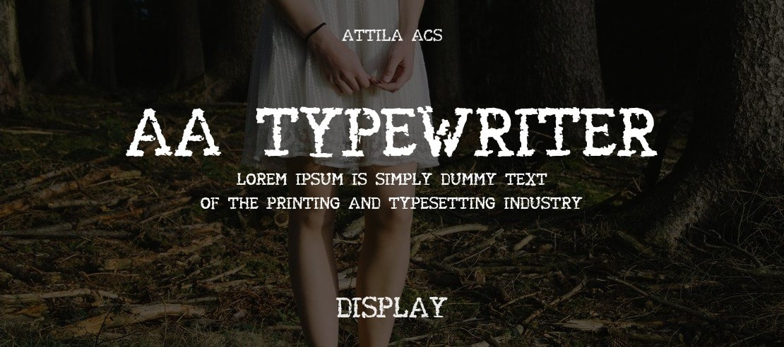 AA Typewriter Font