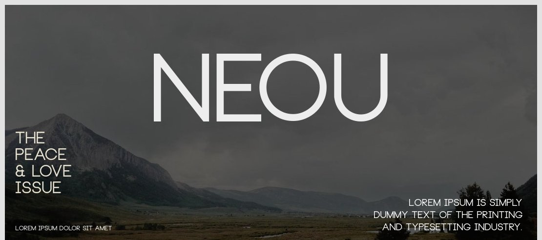 Neou Font Family