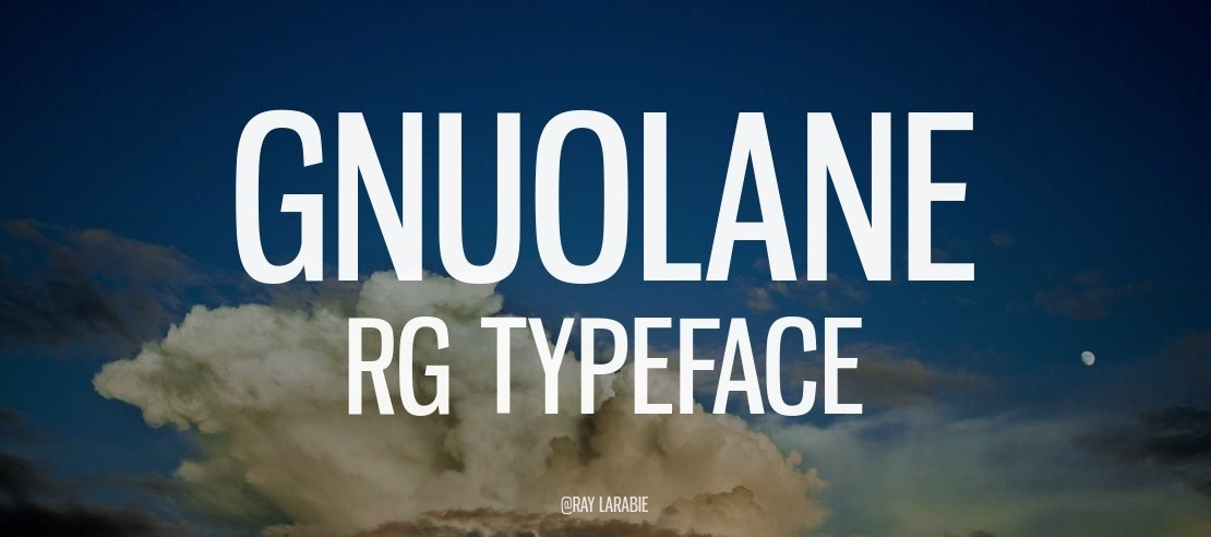 Gnuolane Rg Font