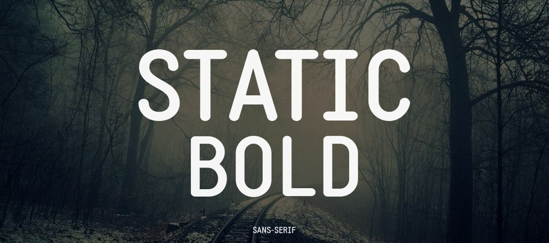 Static Bold Font