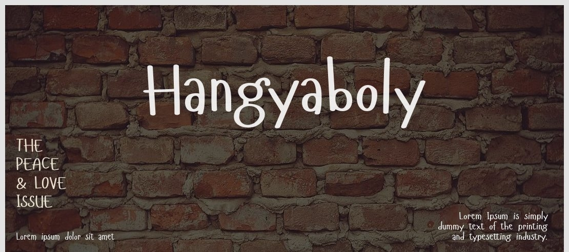 Hangyaboly Font