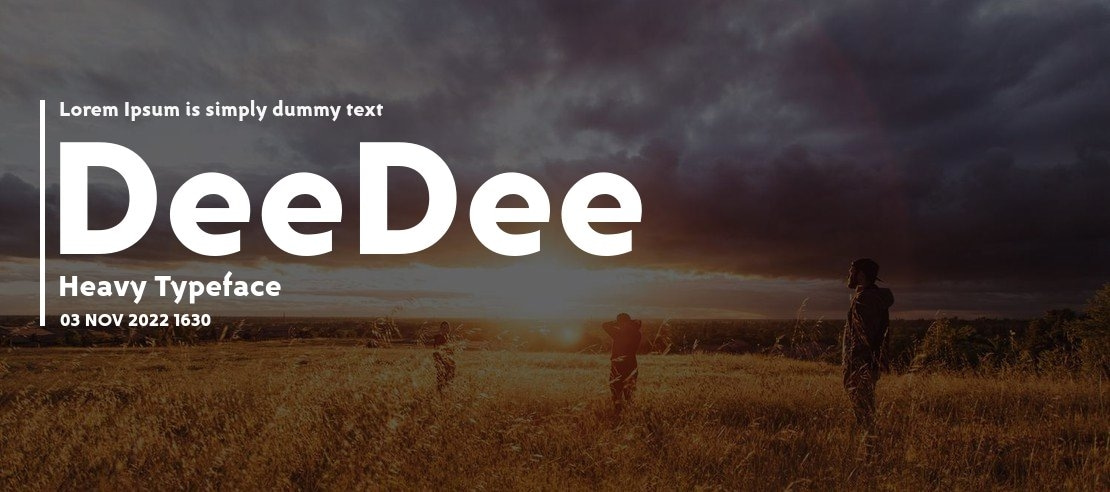 DeeDee Heavy Font