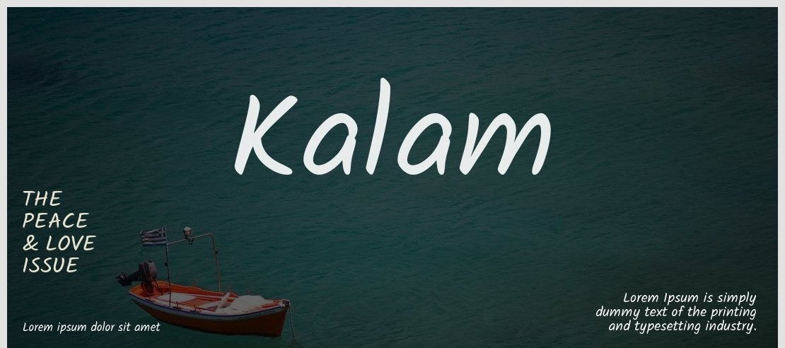 Kalam Font Family