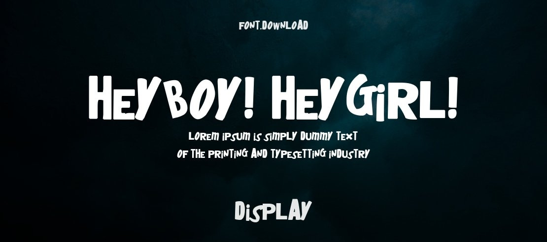 HeyBoy! HeyGirl! Font