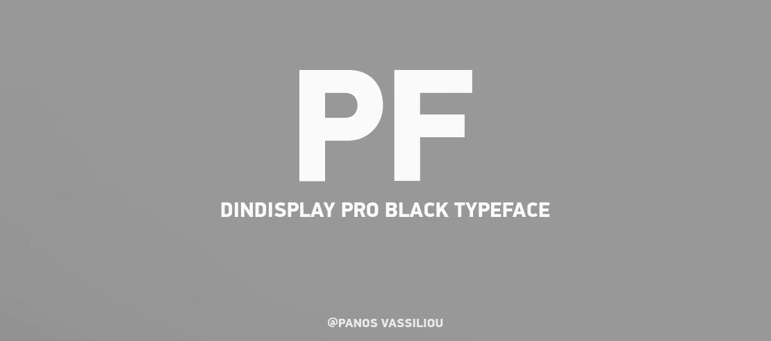 PF DinDisplay Pro Black Font Family
