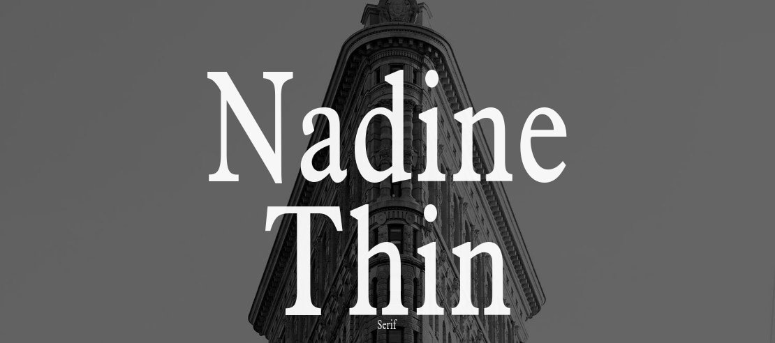 Nadine Thin Font
