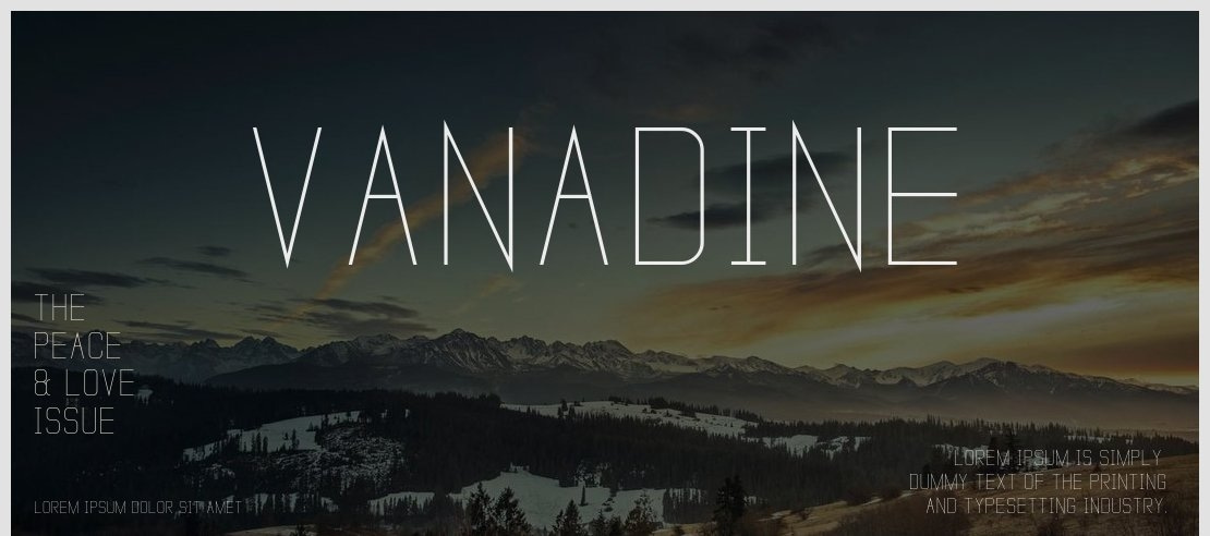 Vanadine Font