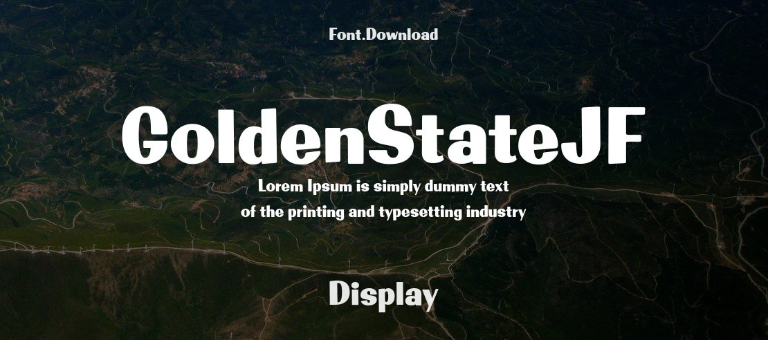 GoldenStateJF Font