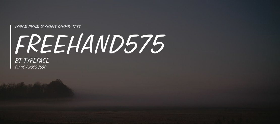Freehand575 BT Font