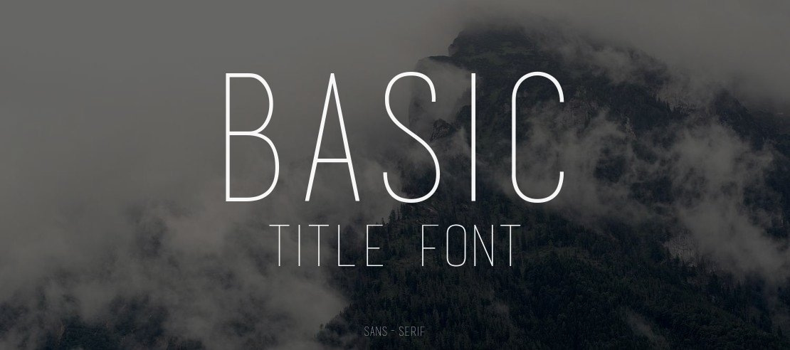 basic title font