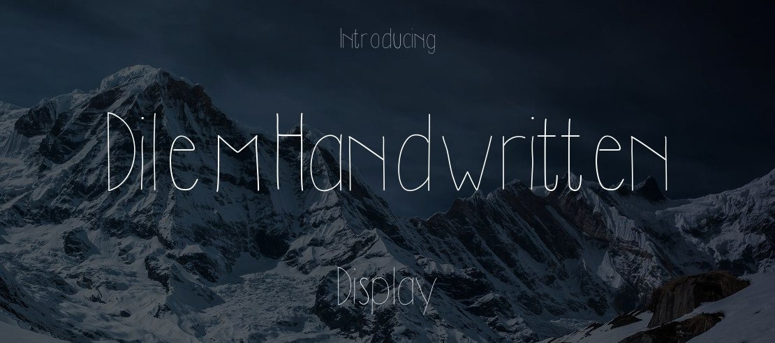 DilemHandwritten Font