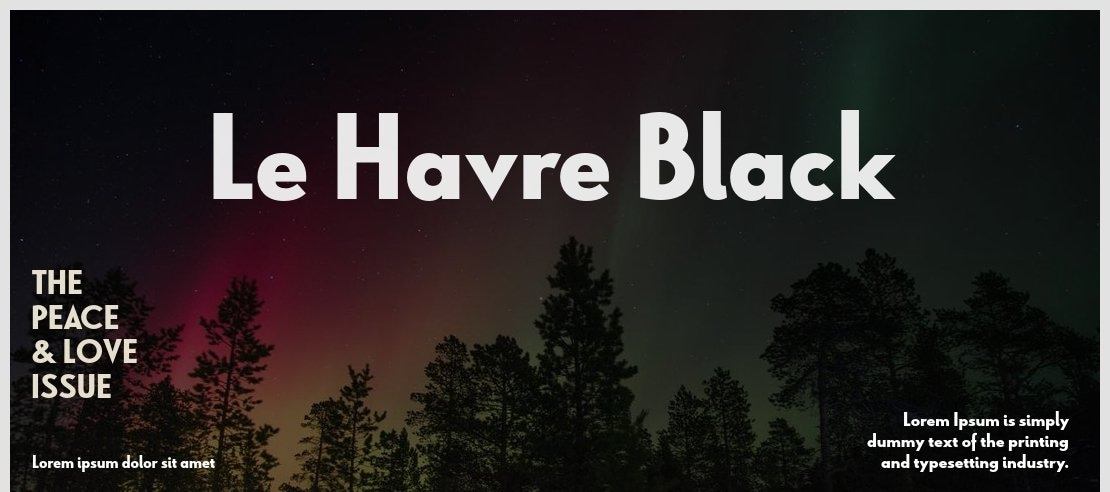 Le Havre Black Font