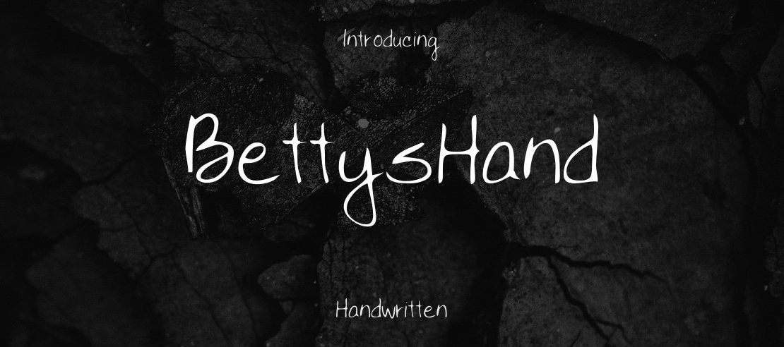 BettysHand Font