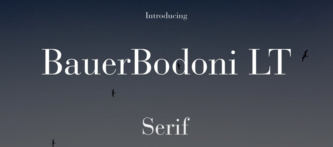 BauerBodoni LT Font