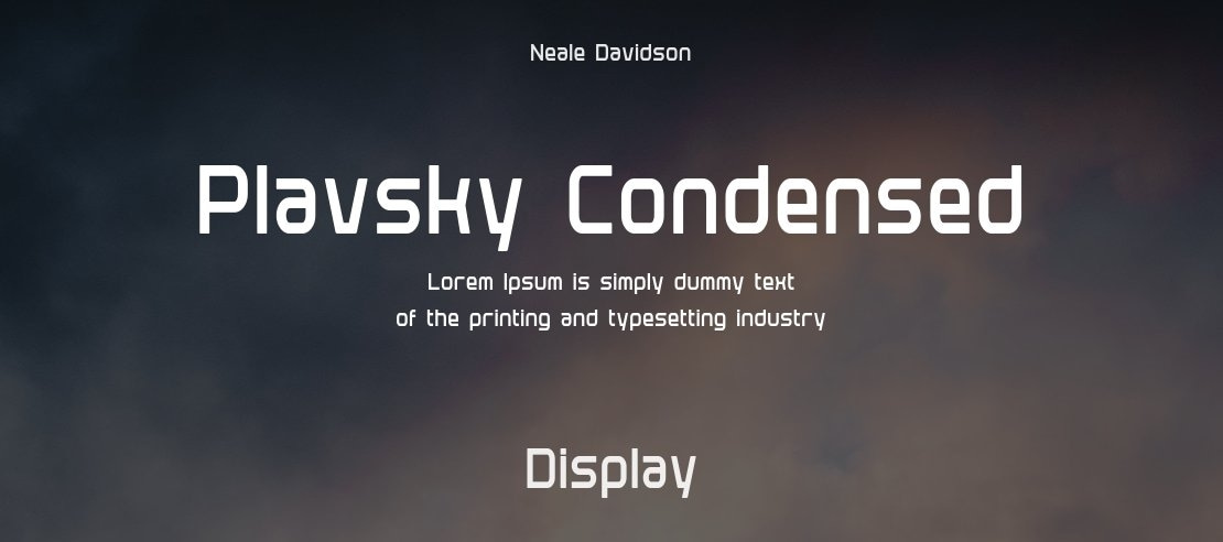 Plavsky Condensed Font