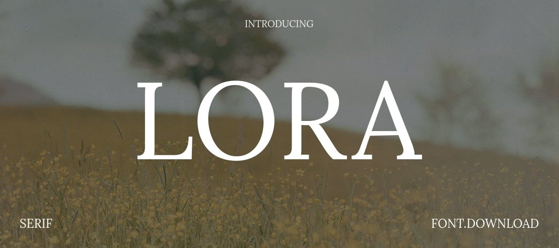 Lora Font Family