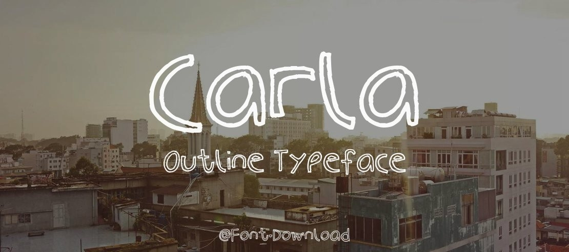 Carla Outline Font