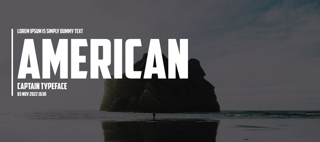 American Captain Font