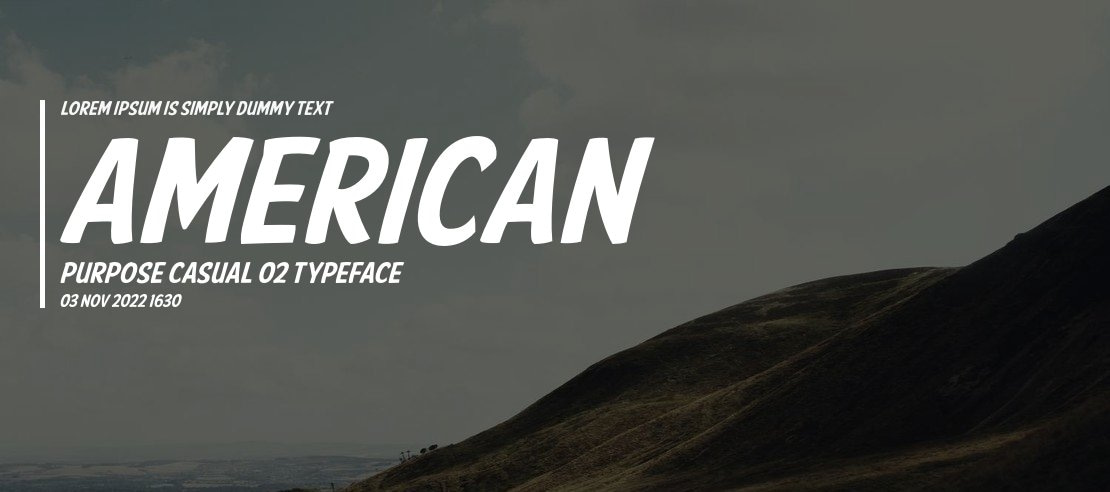 American Purpose Casual 02 Font