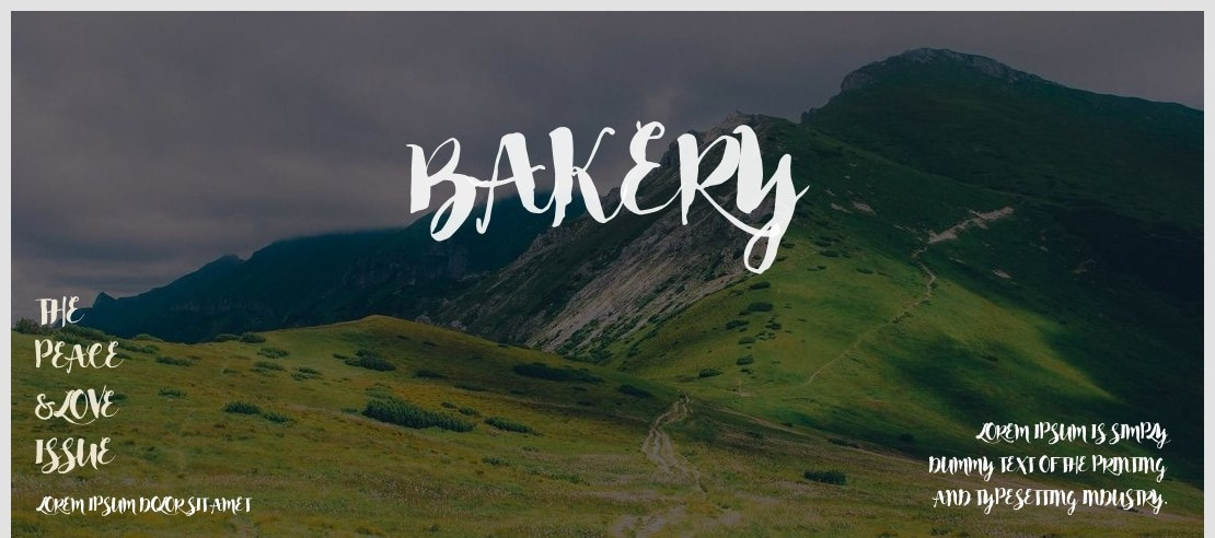 Bakery Font