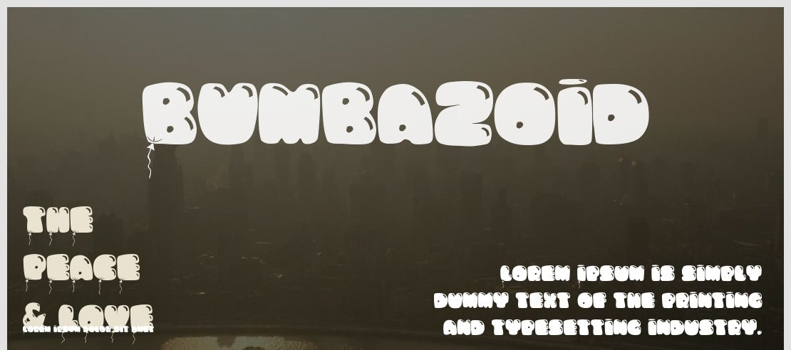 Bumbazoid Font