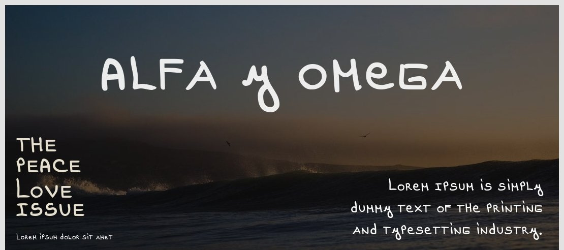 Alfa y Omega Font