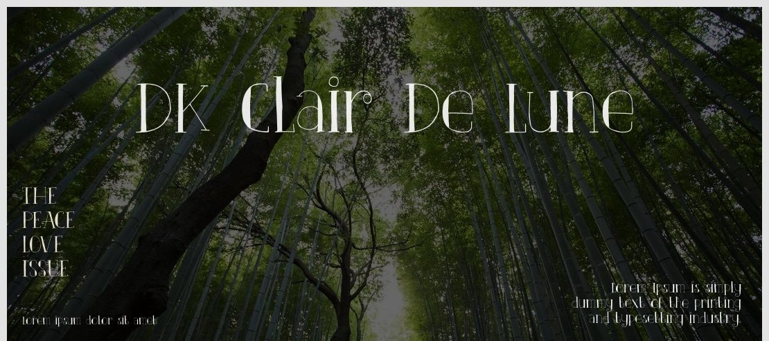 DK Clair De Lune Font