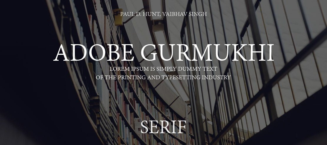 Adobe Gurmukhi Font Family