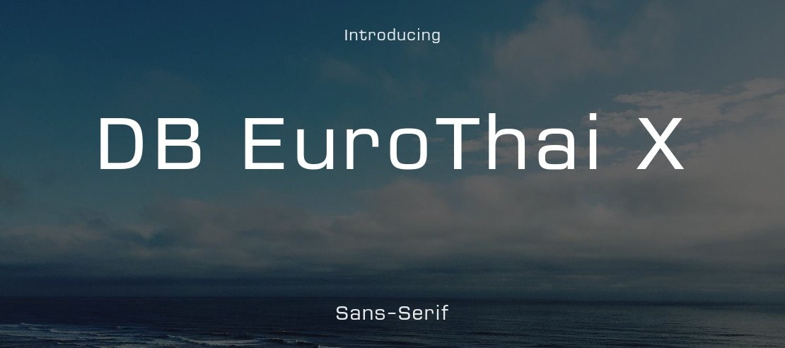 DB EuroThai X Font