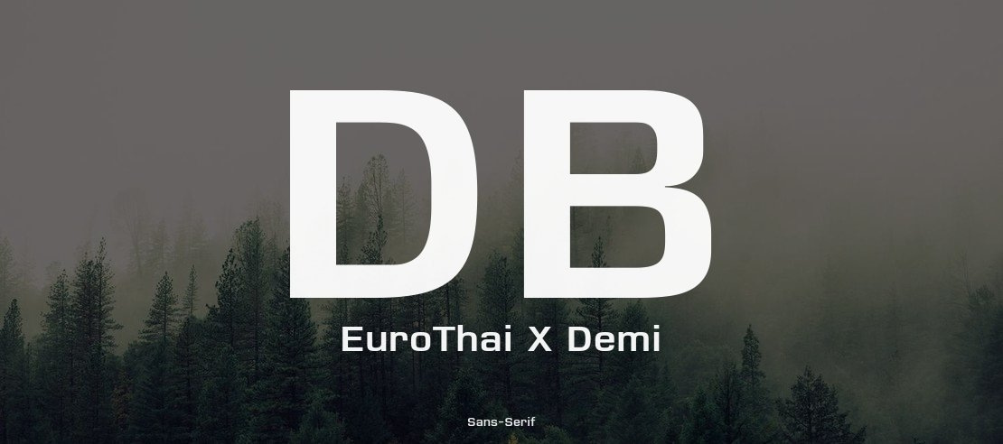 DB EuroThai X Demi Font