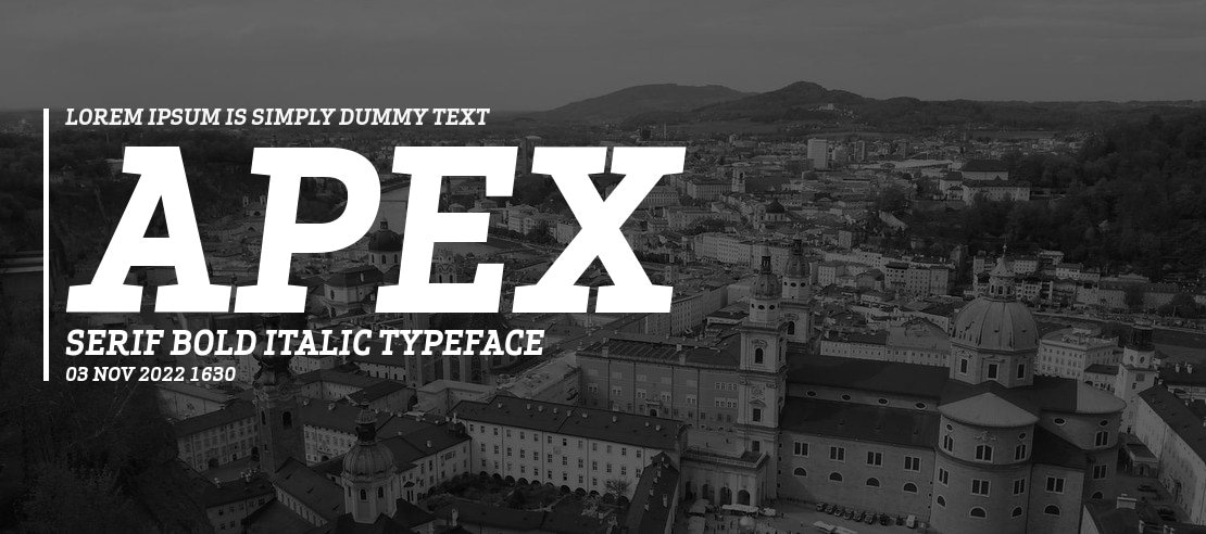 Apex Serif Bold Italic Font