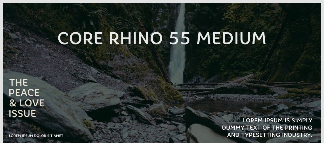 Core Rhino 55 Medium Font Family