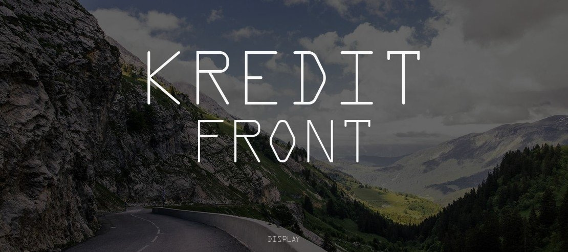 Kredit Front Font