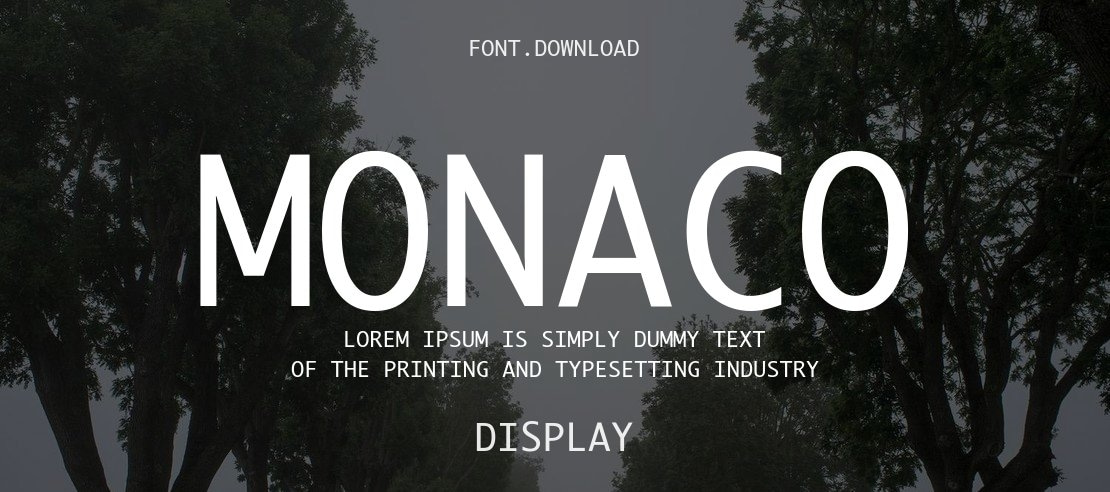 Monaco Font