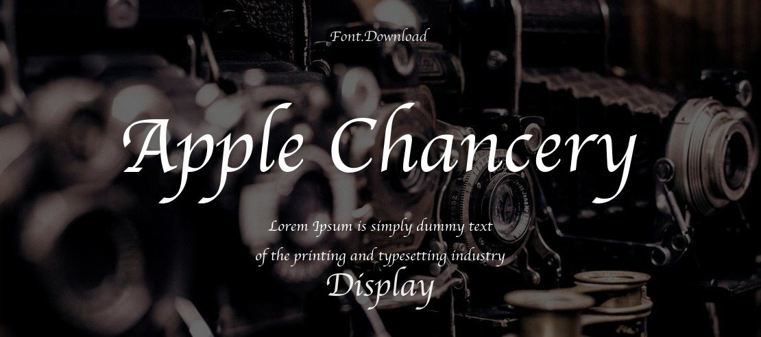 Apple Chancery Font