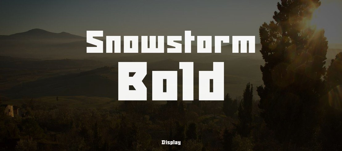 Snowstorm Bold Font