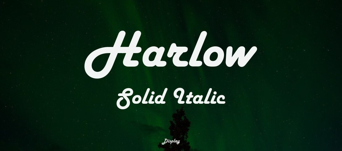 Harlow Solid Italic Font