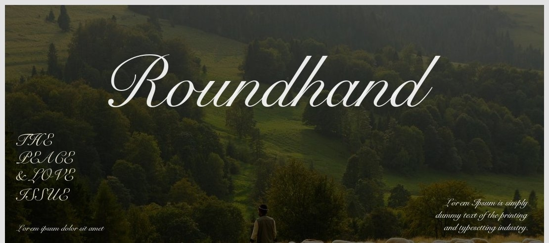 Roundhand Font Family