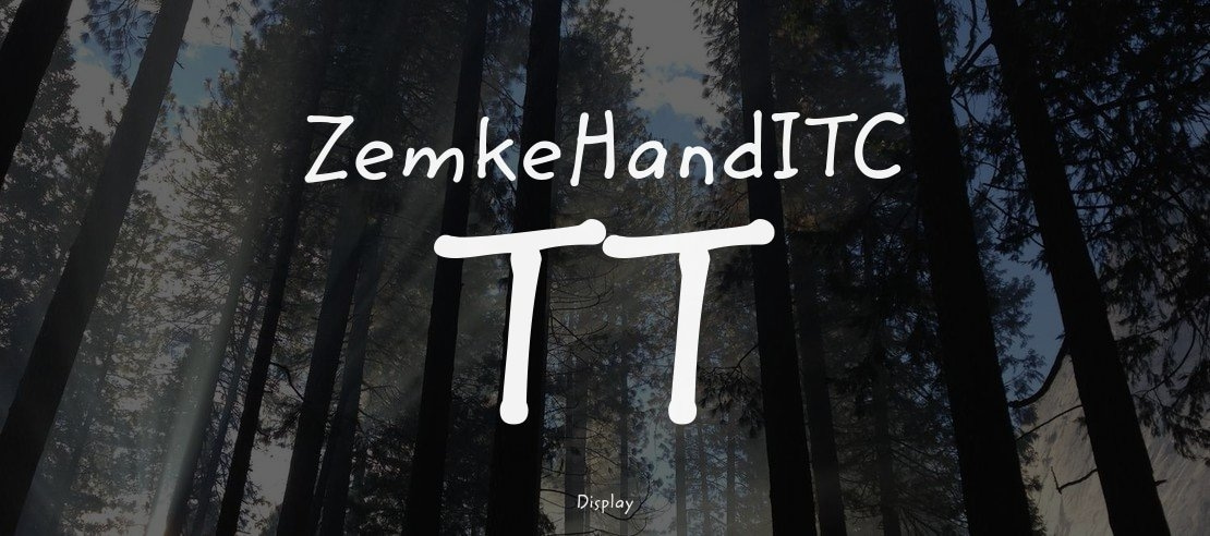 ZemkeHandITC TT Font