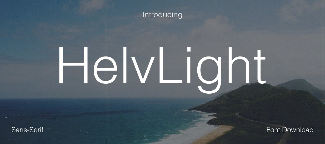 HelvLight Font